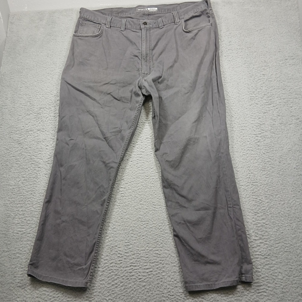 Carhartt Rugged Flex Work Pants Mens 44x30 Gray Relaxed Fit Cotton Stretch